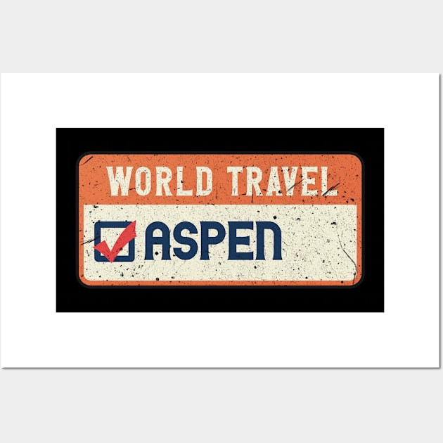 Aspen world travel Wall Art by SerenityByAlex